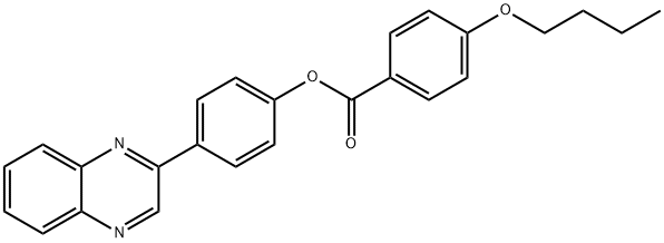4-(2-quinoxalinyl)phenyl 4-butoxybenzoate Structure
