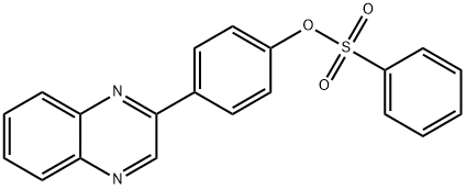 4-(2-quinoxalinyl)phenyl benzenesulfonate Structure