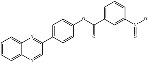 4-(2-quinoxalinyl)phenyl 3-nitrobenzoate|