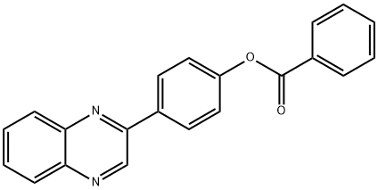 4-(2-quinoxalinyl)phenyl benzoate Structure