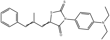 306324-06-1 3-[4-(diethylamino)phenyl]-5-(2-methyl-3-phenyl-2-propenylidene)-2-thioxo-1,3-thiazolidin-4-one
