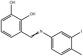 3-{[(3-iodo-4-methylphenyl)imino]methyl}-1,2-benzenediol,306325-06-4,结构式
