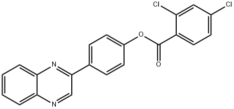 4-(2-quinoxalinyl)phenyl 2,4-dichlorobenzoate Structure