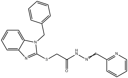 306951-34-8 2-[(1-benzyl-1H-benzimidazol-2-yl)sulfanyl]-N'-(2-pyridinylmethylene)acetohydrazide