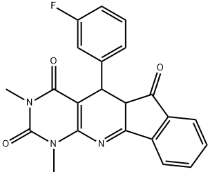 5-(3-fluorophenyl)-1,3-dimethyl-5,5a-dihydro-1H-indeno[2',1':5,6]pyrido[2,3-d]pyrimidine-2,4,6(3H)-trione|