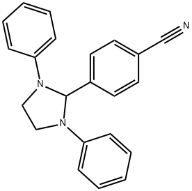 4-(1,3-diphenyl-2-imidazolidinyl)benzonitrile 结构式