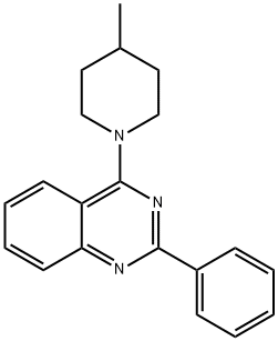 4-(4-methyl-1-piperidinyl)-2-phenylquinazoline,307544-24-7,结构式