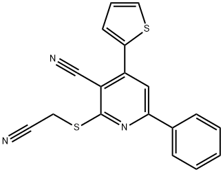 308293-70-1 2-[(cyanomethyl)sulfanyl]-6-phenyl-4-(2-thienyl)nicotinonitrile
