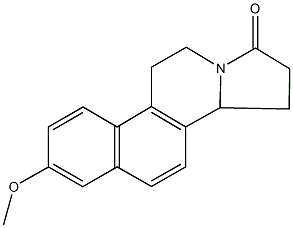 2-methoxy-5,9,10,10a-tetrahydrobenzo[f]pyrrolo[2,1-a]isoquinolin-8(6H)-one Struktur