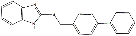 1H-benzimidazol-2-yl [1,1'-biphenyl]-4-ylmethyl sulfide Struktur