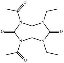 1,3-diacetyl-4,6-diethyltetrahydroimidazo[4,5-d]imidazole-2,5(1H,3H)-dione 结构式