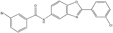 309737-97-1 3-bromo-N-[2-(3-chlorophenyl)-1,3-benzoxazol-5-yl]benzamide