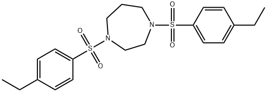 1,4-bis[(4-ethylphenyl)sulfonyl]-1,4-diazepane Structure