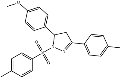 5-(4-methoxyphenyl)-3-(4-methylphenyl)-1-[(4-methylphenyl)sulfonyl]-4,5-dihydro-1H-pyrazole Structure