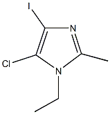 5-chloro-1-ethyl-4-iodo-2-methyl-1H-imidazole Structure