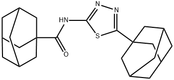 N-[5-(1-adamantyl)-1,3,4-thiadiazol-2-yl]-1-adamantanecarboxamide Structure