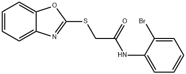 311314-41-7 2-(1,3-benzoxazol-2-ylsulfanyl)-N-(2-bromophenyl)acetamide