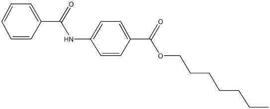 heptyl 4-(benzoylamino)benzoate Structure