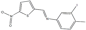 3-iodo-4-methyl-N-[(5-nitro-2-thienyl)methylene]aniline Structure