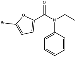 5-bromo-N-ethyl-N-phenyl-2-furamide Struktur