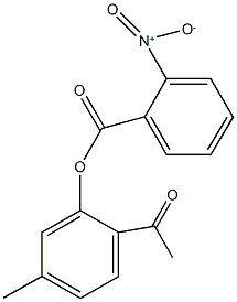 2-acetyl-5-methylphenyl 2-nitrobenzoate|
