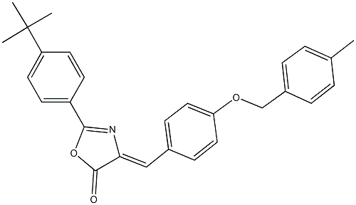 311775-10-7 2-(4-tert-butylphenyl)-4-{4-[(4-methylbenzyl)oxy]benzylidene}-1,3-oxazol-5(4H)-one