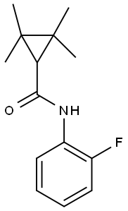 N-(2-fluorophenyl)-2,2,3,3-tetramethylcyclopropanecarboxamide Structure