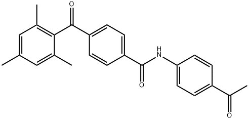 N-(4-acetylphenyl)-4-(mesitylcarbonyl)benzamide Struktur