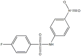 4-fluoro-N-{4-nitrophenyl}benzenesulfonamide Structure