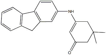 3-(9H-fluoren-2-ylamino)-5,5-dimethyl-2-cyclohexen-1-one Structure