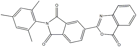 2-mesityl-5-(4-oxo-4H-3,1-benzoxazin-2-yl)-1H-isoindole-1,3(2H)-dione 化学構造式