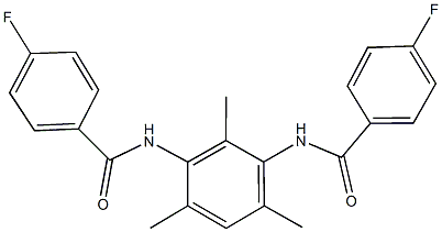 4-fluoro-N-{3-[(4-fluorobenzoyl)amino]-2,4,6-trimethylphenyl}benzamide Structure