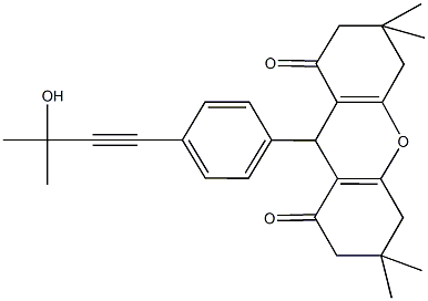 312511-03-8 9-[4-(3-hydroxy-3-methyl-1-butynyl)phenyl]-3,3,6,6-tetramethyl-3,4,5,6,7,9-hexahydro-1H-xanthene-1,8(2H)-dione