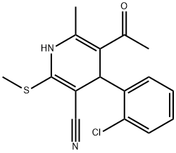 5-acetyl-4-(2-chlorophenyl)-6-methyl-2-(methylsulfanyl)-1,4-dihydro-3-pyridinecarbonitrile|