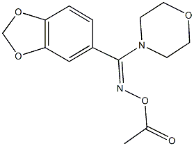 4-[[(acetyloxy)imino](1,3-benzodioxol-5-yl)methyl]morpholine Structure