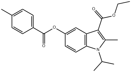 312584-74-0 ethyl 1-isopropyl-2-methyl-5-[(4-methylbenzoyl)oxy]-1H-indole-3-carboxylate
