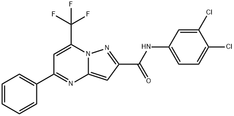 312634-07-4 N-(3,4-dichlorophenyl)-5-phenyl-7-(trifluoromethyl)pyrazolo[1,5-a]pyrimidine-2-carboxamide