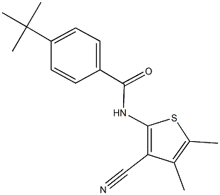 4-tert-butyl-N-(3-cyano-4,5-dimethyl-2-thienyl)benzamide|