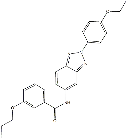 312705-85-4 N-[2-(4-ethoxyphenyl)-2H-1,2,3-benzotriazol-5-yl]-3-propoxybenzamide