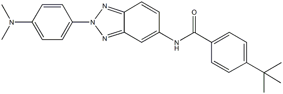 4-tert-butyl-N-{2-[4-(dimethylamino)phenyl]-2H-1,2,3-benzotriazol-5-yl}benzamide Structure