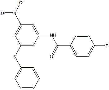 4-fluoro-N-[3-nitro-5-(phenylsulfanyl)phenyl]benzamide Structure