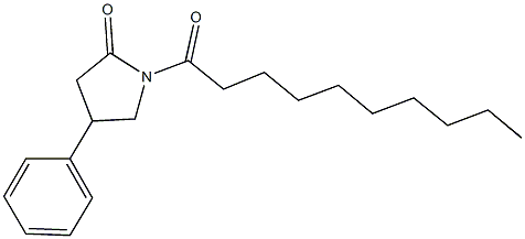 1-decanoyl-4-phenyl-2-pyrrolidinone Struktur