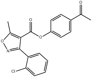 312947-40-3 4-acetylphenyl 3-(2-chlorophenyl)-5-methyl-4-isoxazolecarboxylate