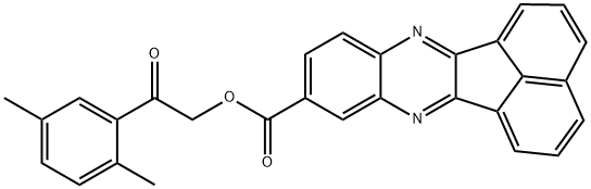 2-(2,5-dimethylphenyl)-2-oxoethyl acenaphtho[1,2-b]quinoxaline-9-carboxylate|