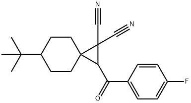 6-tert-butyl-2-(4-fluorobenzoyl)spiro[2.5]octane-1,1-dicarbonitrile|