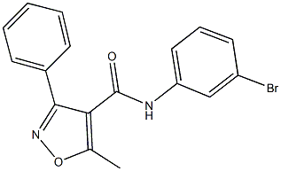 N-(3-bromophenyl)-5-methyl-3-phenyl-4-isoxazolecarboxamide|