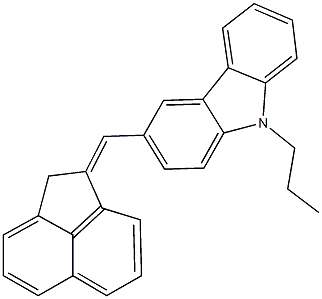 3-(1(2H)-acenaphthylenylidenemethyl)-9-propyl-9H-carbazole 化学構造式