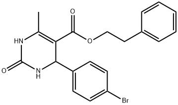 2-phenylethyl 4-(4-bromophenyl)-6-methyl-2-oxo-1,2,3,4-tetrahydropyrimidine-5-carboxylate|