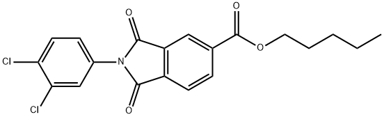 313240-12-9 pentyl 2-(3,4-dichlorophenyl)-1,3-dioxo-5-isoindolinecarboxylate
