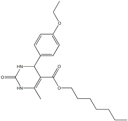 heptyl 4-(4-ethoxyphenyl)-6-methyl-2-oxo-1,2,3,4-tetrahydro-5-pyrimidinecarboxylate|